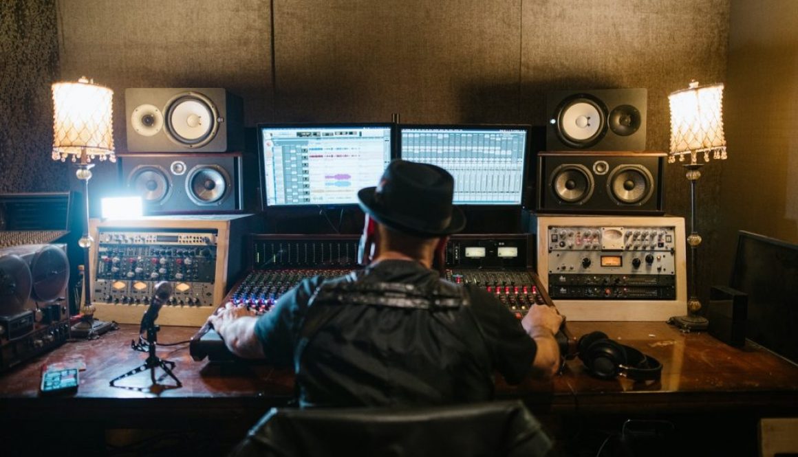 music producer in studio
