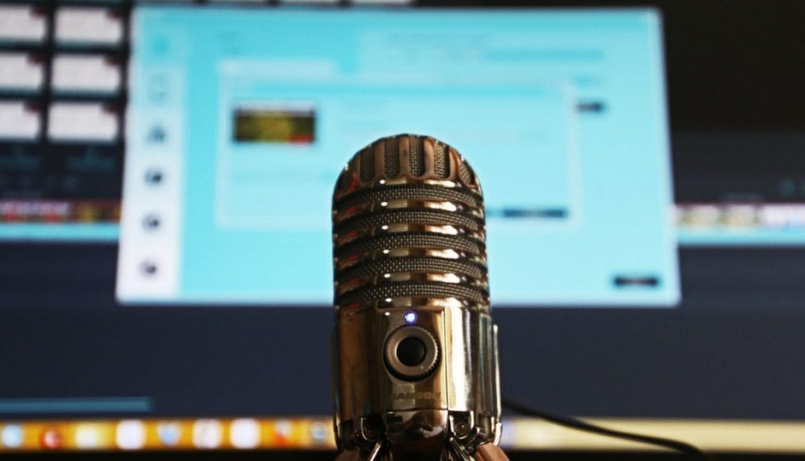 microphone in music studio