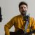 A guy is singing